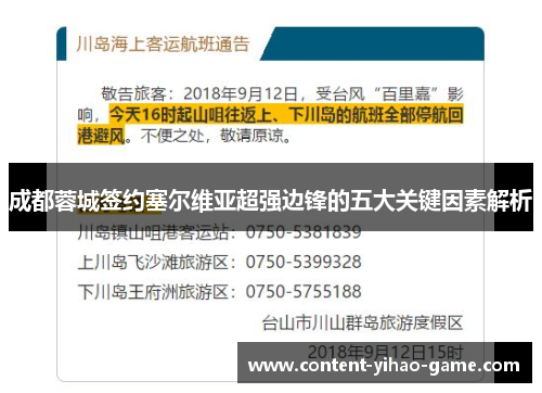 成都蓉城签约塞尔维亚超强边锋的五大关键因素解析